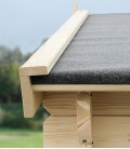 Abri de jardin en bois mono pente 9m² + auvent 2x3m