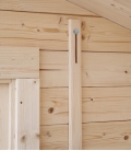 Abri de jardin en bois mono pente 9m² + auvent 2x3m