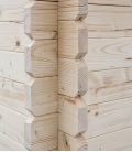 Abri de jardin en bois mono pente 9m² + auvent 2x3m