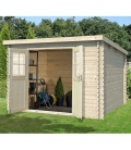 Abri de jardin en bois mono pente de 9m² (3m x 3m)