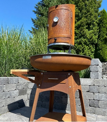 Fumoir pour Brasero-Barbecue Remundi