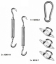 Kit de fixation pour voile d'ombrage triangle
