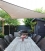 Voile d&rsquo;ombrage triangle rectangle 5m*5m*7,1m perm&eacute;able - Nesling&reg; Coolfit&reg;