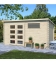 Abri de jardin en bois mono pente de 8.21m² - madriers 34mm