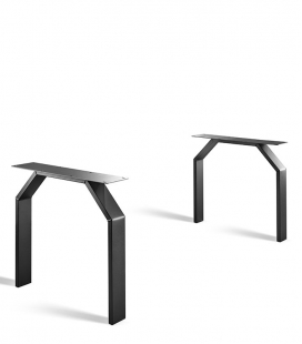 Pied de table noir en acier – Modèle 254