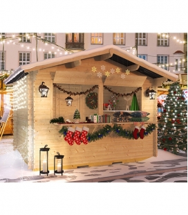 Kiosk en bois de 8,6m² (3m48 x 2m48)