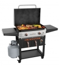 Plancha Blackstone 28 pouces sur pieds avec couvercle et friteuse airfryer