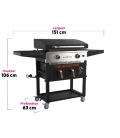 Plancha Blackstone 28 pouces avec friteuse à air chaud intégrée