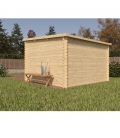 Abri de jardin en bois mono pente de 9m² (3mx3m)