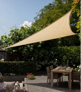 Voile d’ombrage triangle Dreamsail® imperméable 4mx4mx4m - Nesling®