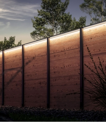 Set de Barette lumineuse extérieur 1733 m/m pour clôture en bois LyghtUp® LED