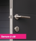 Abri de jardin en acier Eleganto 3030 de 8,9 m² avec auvent extra large fermé
