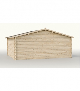 Abri de jardin en bois deux pans de 17.7m²