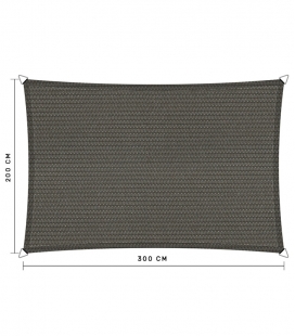 Voile d'ombrage perméable rectangulaire Shadow Confort