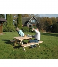 Table de pique nique en Mélèze