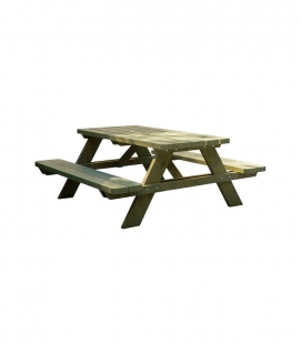 Table pique nique en Pin traité autoclave – robuste et durable