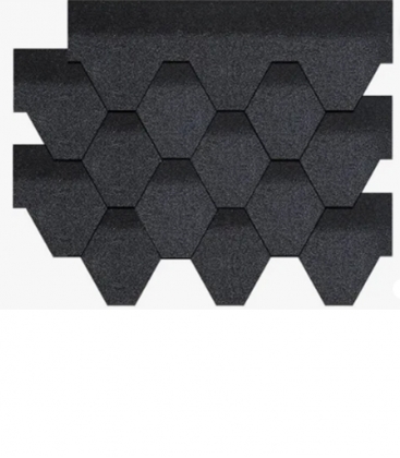 Bardeau bitume rectangulaire noir rouge ou brun