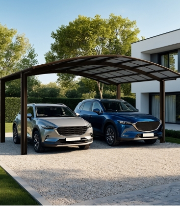 Carport double aluminum en M - Portoforte Ximax