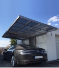 Carport simple en aluminium couleur inox brillant - NEO Ximax
