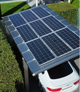 Carport simple avec panneaux solaires Linea Ximax