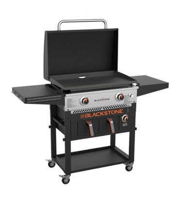 Plancha Blackstone 28 pouces sur pieds avec couvercle et friteuse airfryer