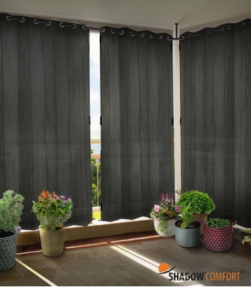 Rideaux verticaux pour extérieur 1,37 x 2,20 m Shadow Comfort