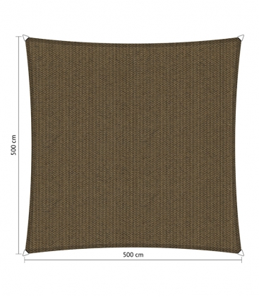 Voile d'ombrage perméable carré 5 X 5m Shadow Comfort