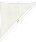 Voile d'ombrage perméable triangulaire 4,00x4,00x5,70m Shadow Confort