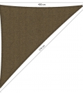 Voile d'ombrage perméable triangulaire 4,00x4,00x5,70m Shadow Confort