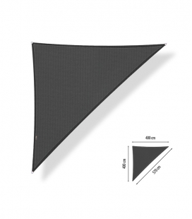 Voile d'ombrage perméable triangulaire 4,00x4,00x5,70m Shadow Confort