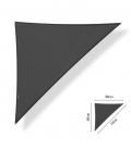 Voile d'ombrage perméable triangle 5*5*7.1m Shadow Confort