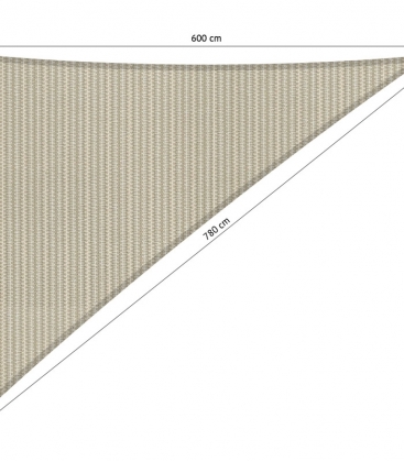 Voile d'ombrage perméable triangulaire 5*6*7.8m Shadow Confort
