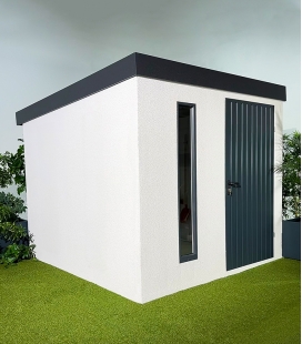 Abri De Jardin En Métal Finition Crépi De 7,4m²