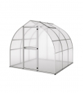 Serre de jardin en verre Rhodo III KGT 5,15m² aluminium avec vitrage de 6mm