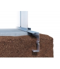 Serre de jardin en verre Rhodo III KGT 5,15m² aluminium avec vitrage de 6mm