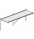 Serre de jardin en verre Rhodo III KGT 5,15m² aluminium avec vitrage de 6mm