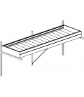 Serre de jardin en verre Rhodo III KGT 5,15m² aluminium avec vitrage de 6mm