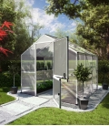 Serre de jardin Callas III 5,15m² aluminium et polycarbonate KGT