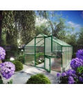 Serre de jardin en verre Orchidee III KGT 9,59m² aluminium avec vitrage de 10mm