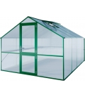Serre de jardin en verre Orchidee III KGT 9,59m² aluminium avec vitrage de 10mm