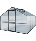 Serre de jardin en verre Orchidee III KGT 9,59m² aluminium avec vitrage de 10mm