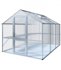 Serre de jardin en verre Rose III KGT 7,53m² aluminium avec vitrage de 10mm