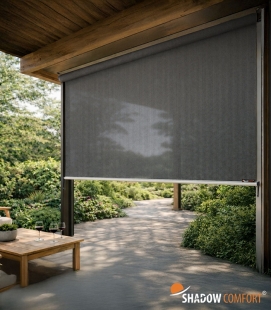 Stores à enrouleur sand verticaux perméables avec manivelle Shadow Comfort