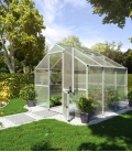 Serre de jardin en verre Enzian III KGT 6,06m² aluminium avec vitrage de 6mm