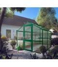 Serre de jardin en verre Rose II KGT 5,06m² aluminium avec vitrage de 10mm