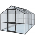 Serre de jardin en verre Rose IV KGT 10m² aluminium avec vitrage de 10mm