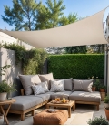 Voile d'ombrage perméable carré 3,6 x 3.6m Shadow Comfort