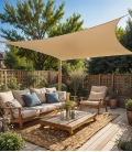 Voile d'ombrage perméable carré 3,6 x 3.6m Shadow Comfort