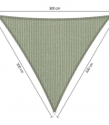 Voile d'ombrage perméable triangulaire 3x3x3m Shadow Confort