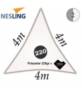 Voile 4m densité 220Gr couleur blanc